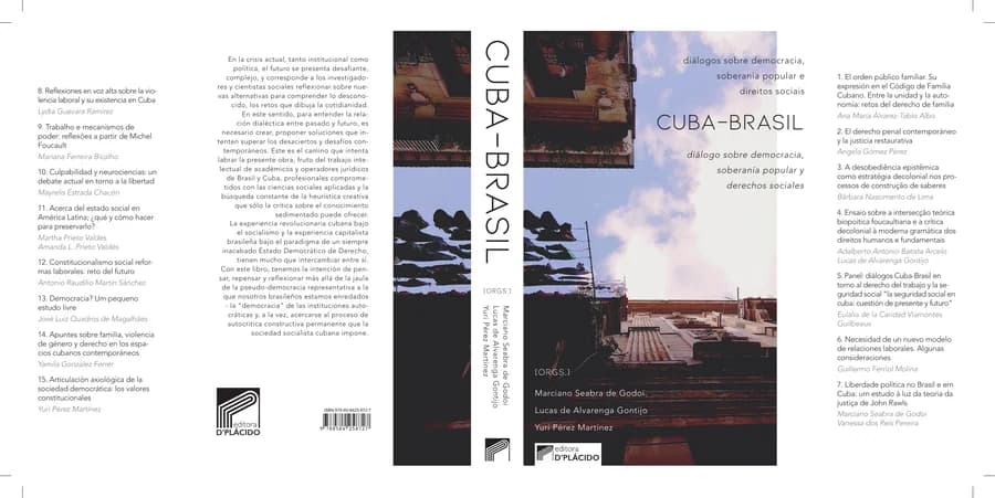 Capa de Cuba-Brasil diálogos sobre democracia, soberania popular e direitos sociais. Vol 1.