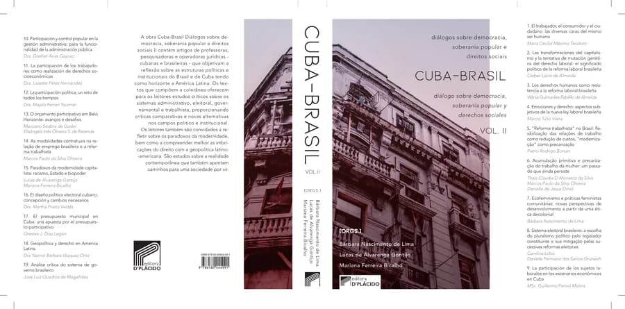 Capa de Cuba-Brasil diálogos sobre democracia, soberania popular e direitos sociais. Vol 2.