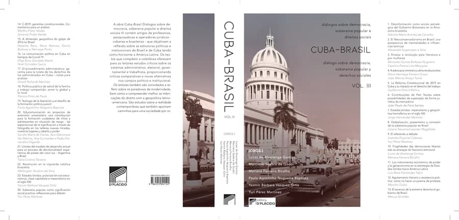 Capa de Cuba-Brasil diálogos sobre democracia, soberania popular e direitos sociais. Vol 3.
