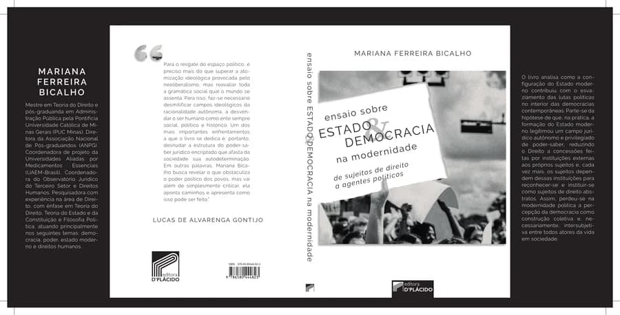 Capa de Ensaio sobre Estado e Democracia na Modernidade: de sujeitos de direito a agentes políticos.