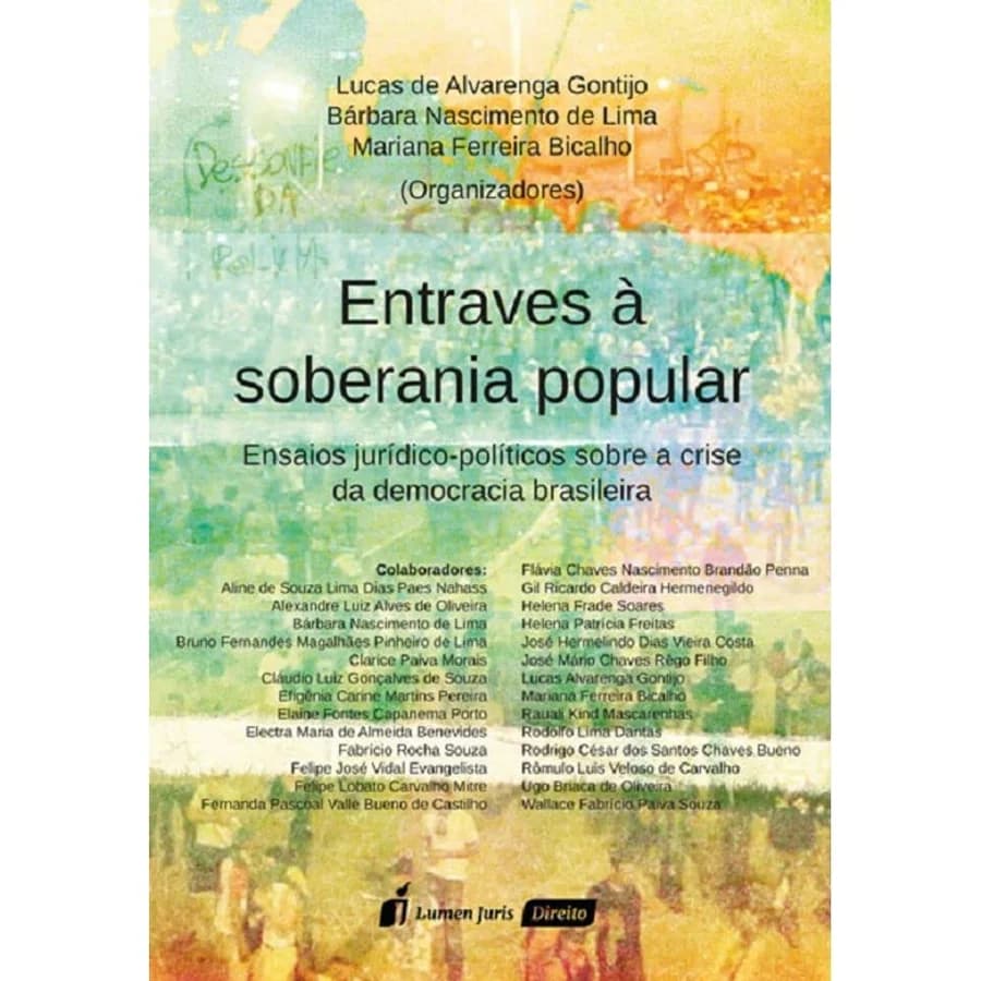 Capa de Entraves à soberania popular: Ensaios jurídico-políticos sobre a crise da democracia brasileira.